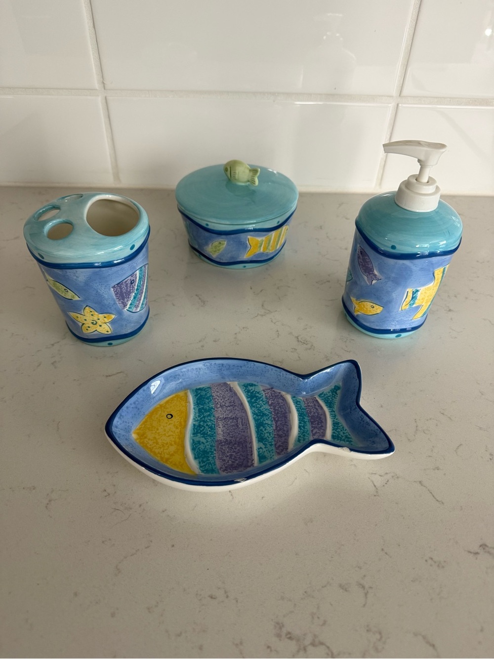 5-Piece Ocean Bathroom Set